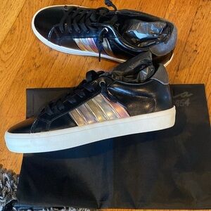 NWT Vintage Havana "Next" Black Rainbow Sneakers Size 5.5